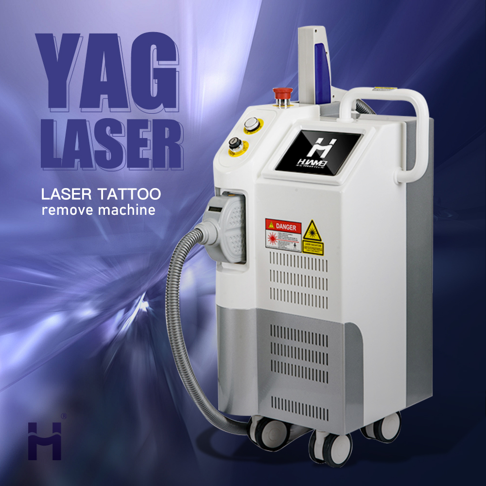 Newest 532nm 1064nm 1320nm Q Switched Nd Yag Laser Tattoo Removal Machine