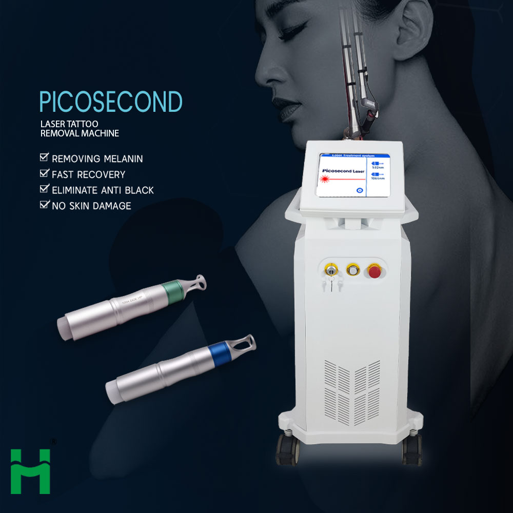 Nd Yag Laser Tattoo Removal Machine Q Switched Carbon Peeling 532nm 1064nm 1320nm