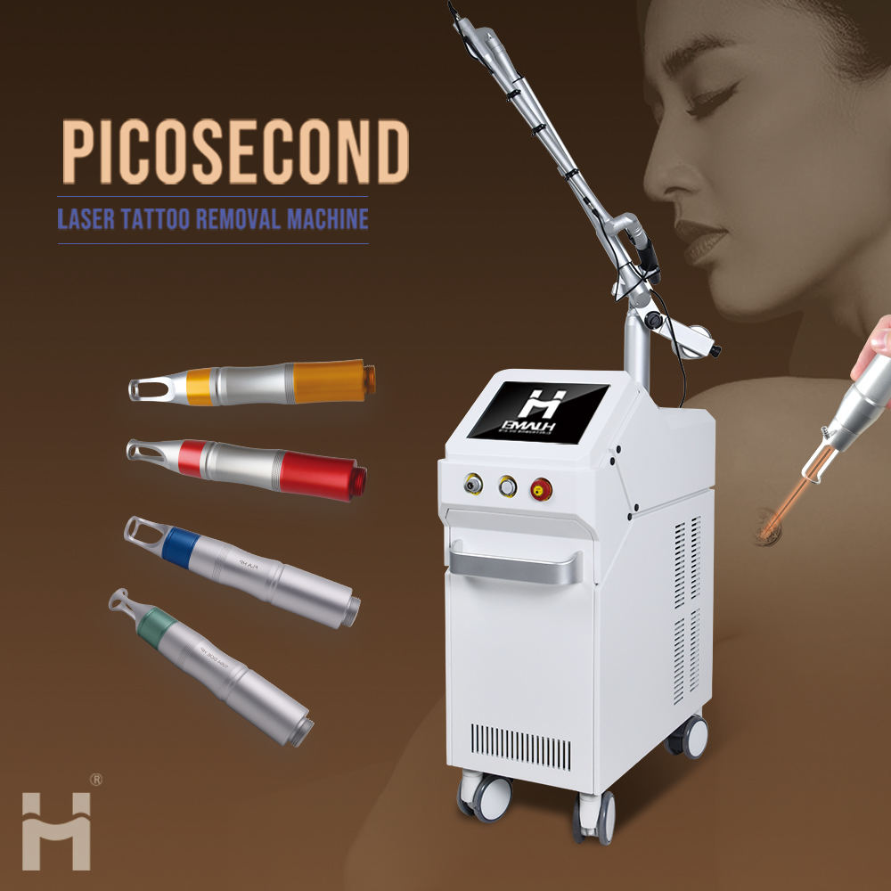 Picolaser Tattoo Removal 532nm 1064nm Freckle Age Spots Pigmentation Removal Pico Laser Q Switched Nd Yag Picosecond Laser Machine