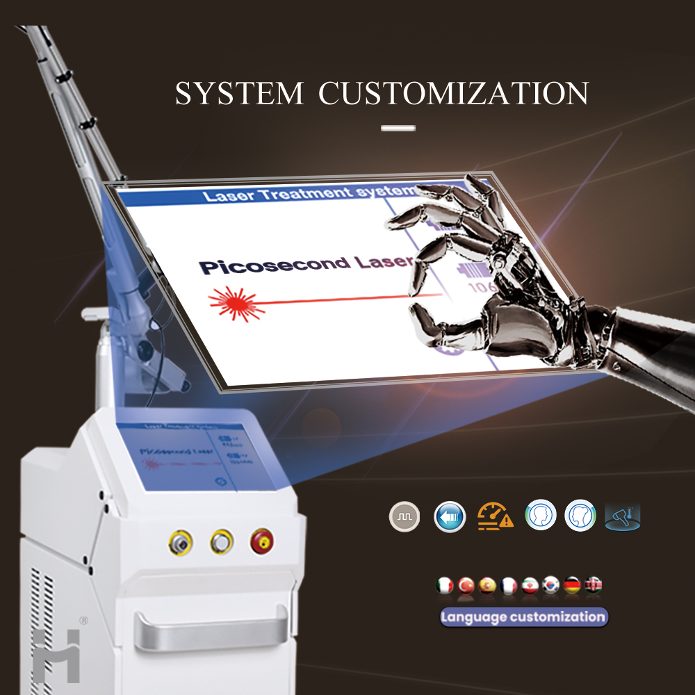 Picolaser Tattoo Removal 532nm 1064nm Freckle Age Spots Pigmentation Removal Pico Laser Q Switched Nd Yag Picosecond Laser Machine